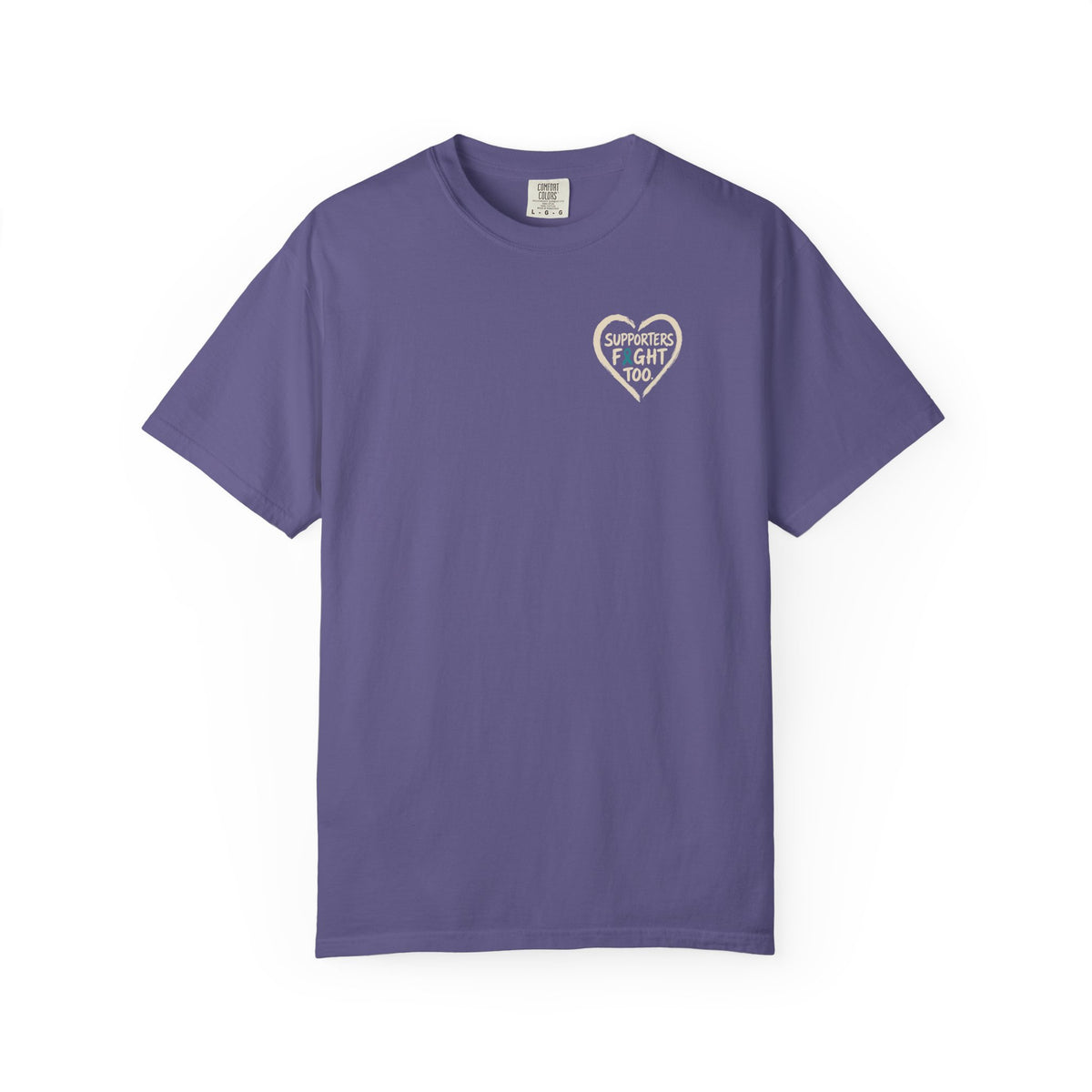 Supporters Fight Too T-shirt - Ovarian