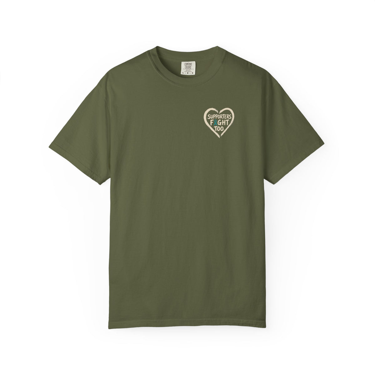 Supporters Fight Too T-shirt - Ovarian