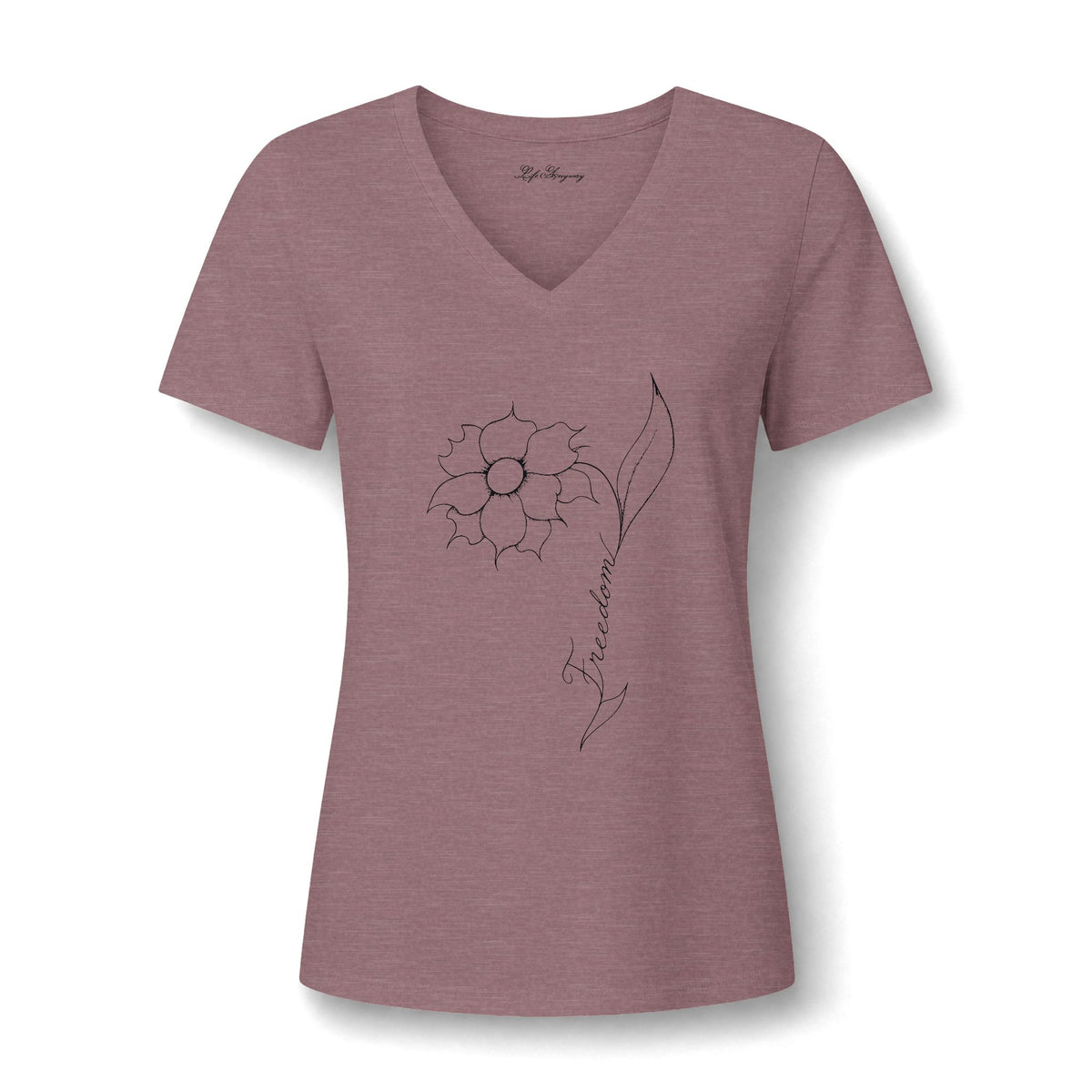 Freedom Flower V-Neck Tee