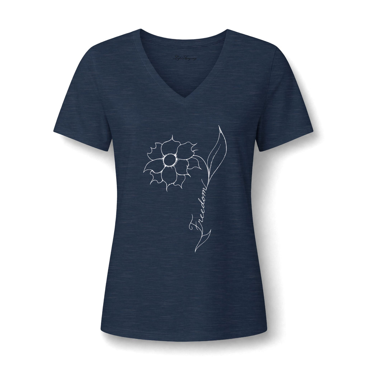 Freedom Flower V-Neck Tee